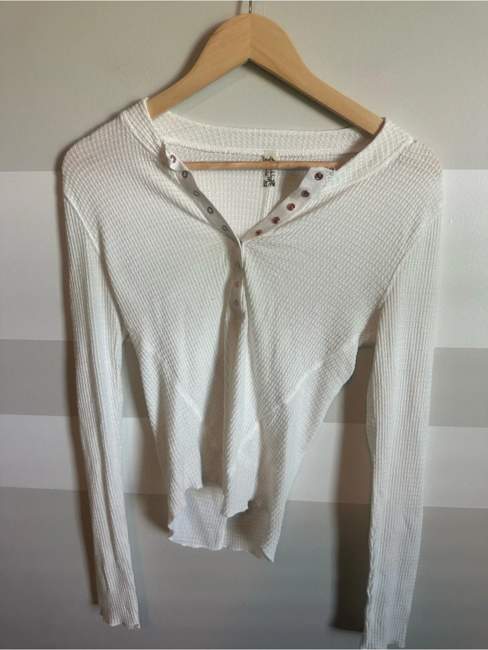 Free People One Of The Girls Henley in White